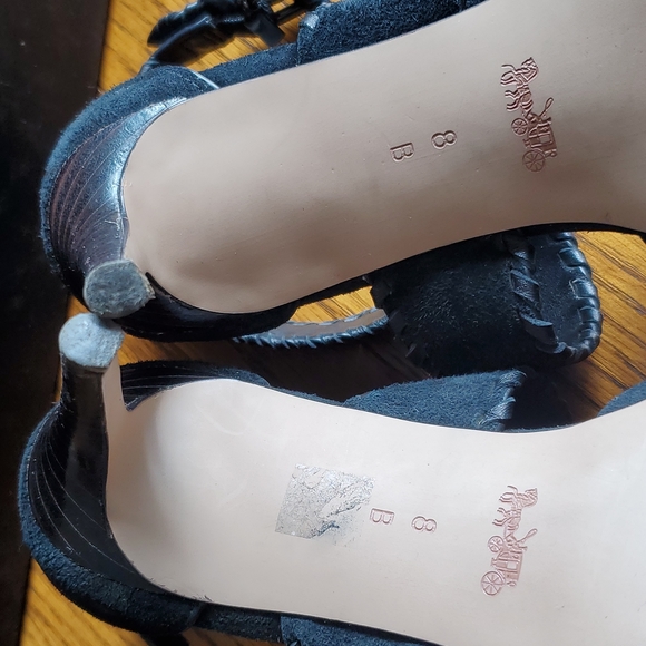 Coach Henny Suede / soft Lambskin Black 8m - Picture 4 of 9